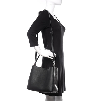 MCM Grained Calfskin Visetos Medium Sarah Hobo Black 2 of 9
