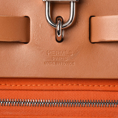 Hermes Vache Hunter Toile Herbag Zip 31 PM Orange 7 of 11