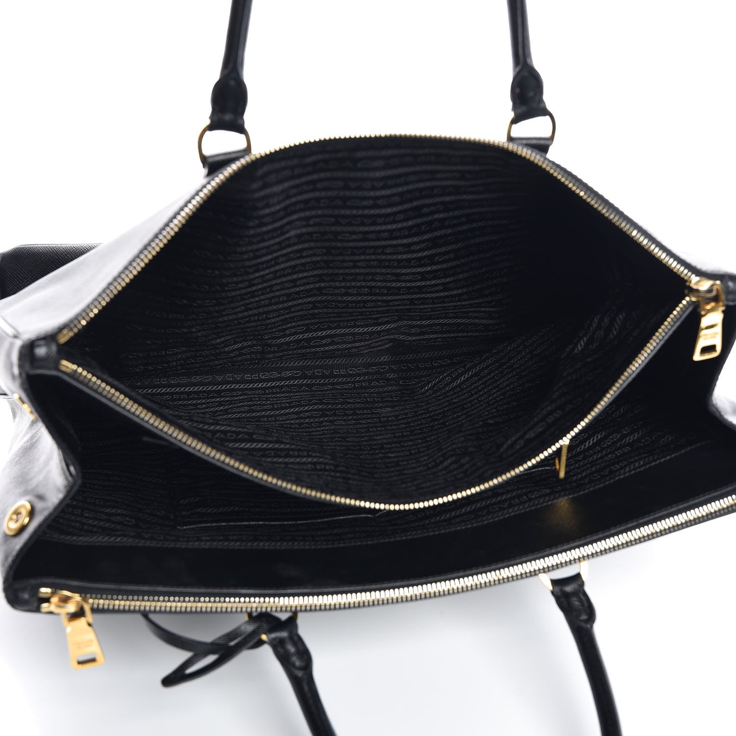 Prada Saffiano Lux Extra Large Galleria Double Zip Tote Black 7 of 14