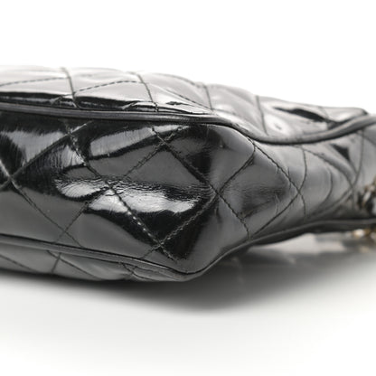 Chanel Patent Quilted Tassel Camera Case Black 11 of 15
