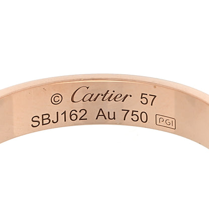 Cartier 18K Pink Gold 3.5mm LOVE Wedding Band Ring 57 8 4 of 4