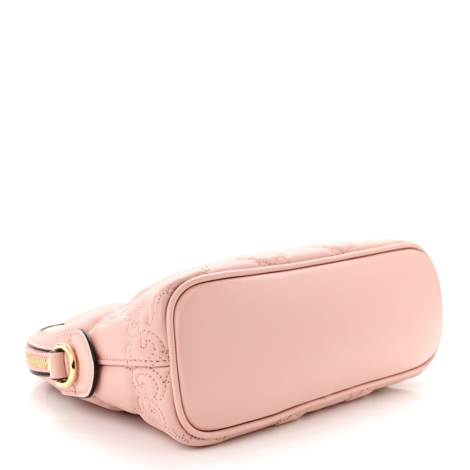 Gucci Calfskin GG Matelasse Small Dome Shoulder Bag Perfect Pink Natural 3 of 11