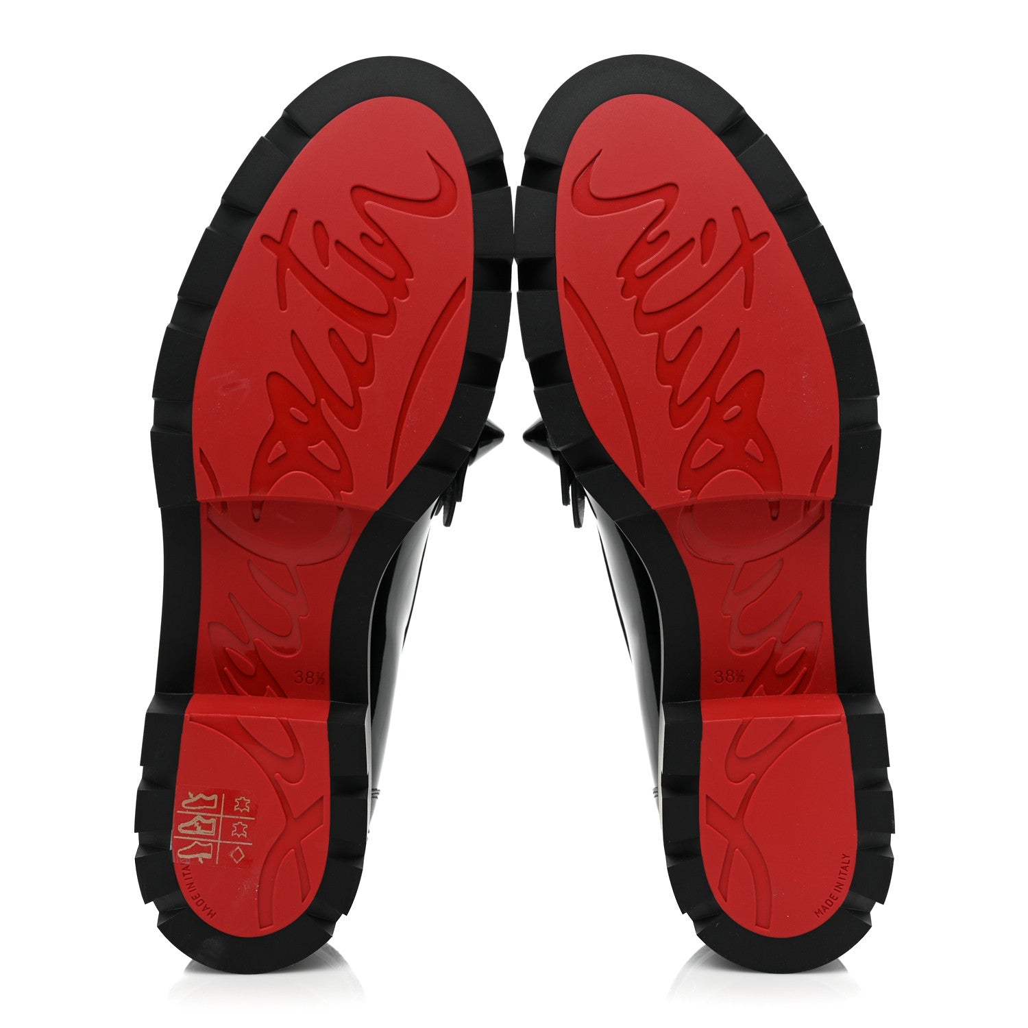 Christian Louboutin Patent Daisy Loafers 38.5 Black 5 of 9