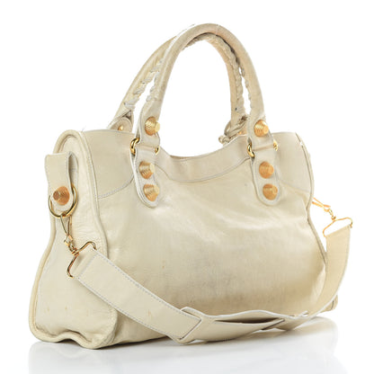 Balenciaga Agneau Giant 21 Gold Hardware City White Light 3 of 25