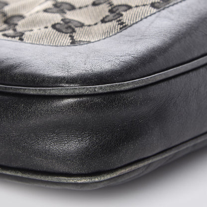Gucci Denim Monogram Small Jackie O Hobo Black 10 of 15