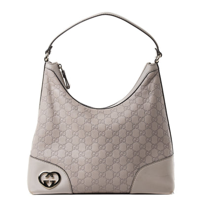 Gucci Guccissima Medium Lovely Heart Hobo Off White 1 of 4