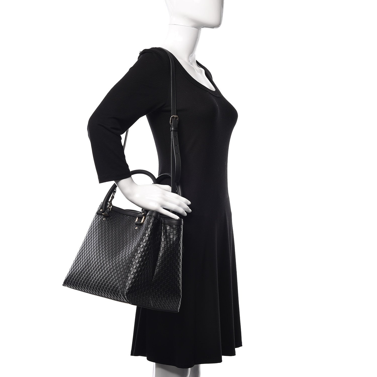 Gucci Soft Microguccissima Medium Tote Black 2 of 10
