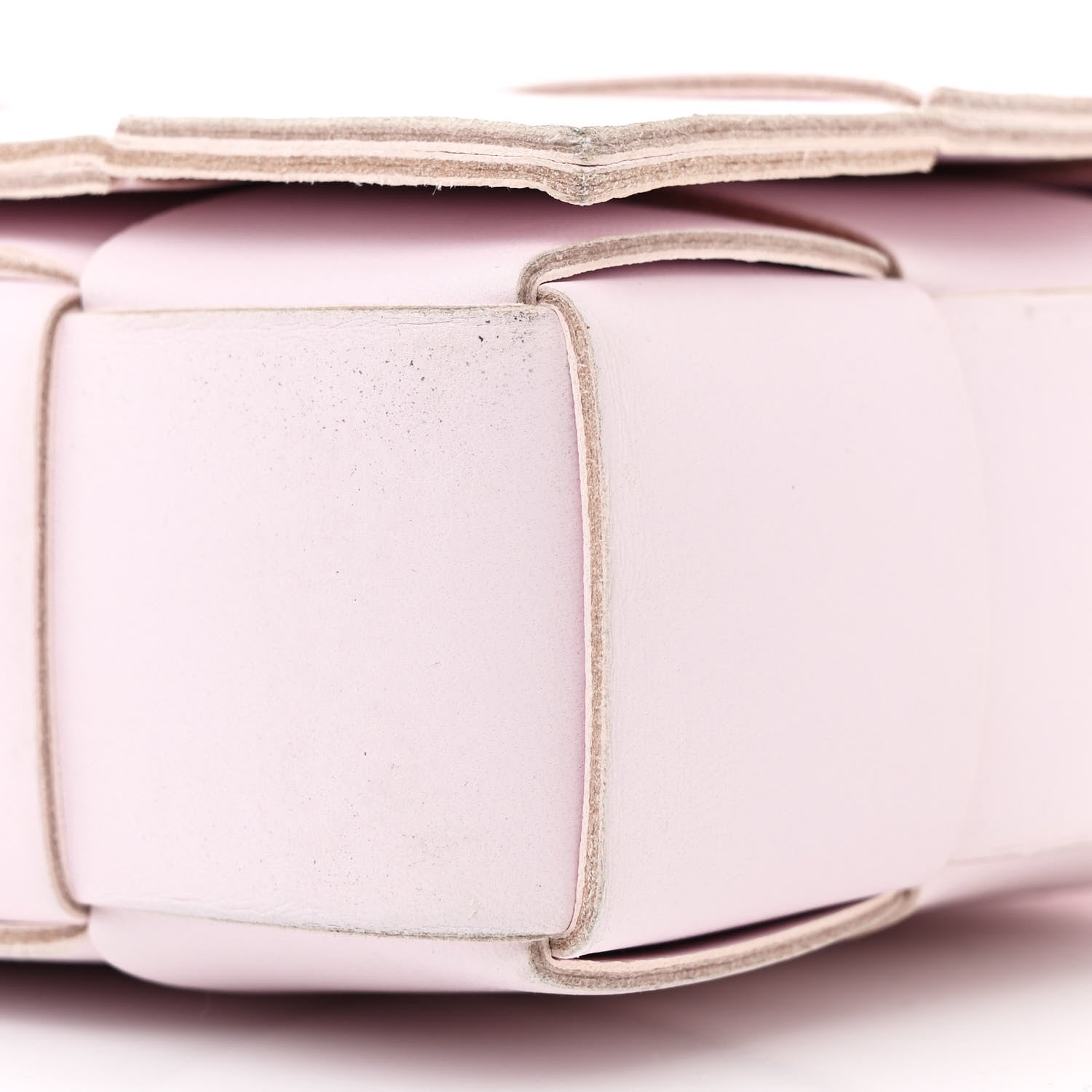 Bottega Veneta Lambskin Maxi Intrecciato Cassette Crossbody Bag Bliss Washed 10 of 10