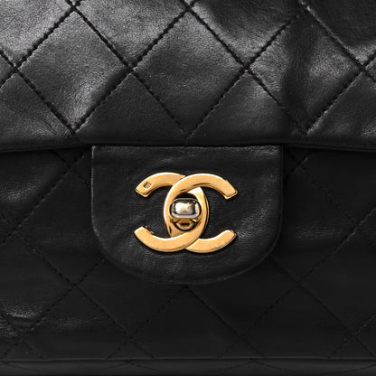 Chanel Lambskin Quilted Small Double Flap Black 10 of 12