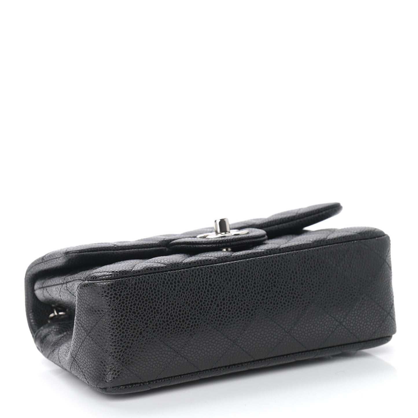 Caviar Quilted Mini Rectangular Flap Black