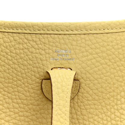 Hermes Taurillon Clemence Amazone Evelyne TPM Jaune Poussin Craie 6 of 9