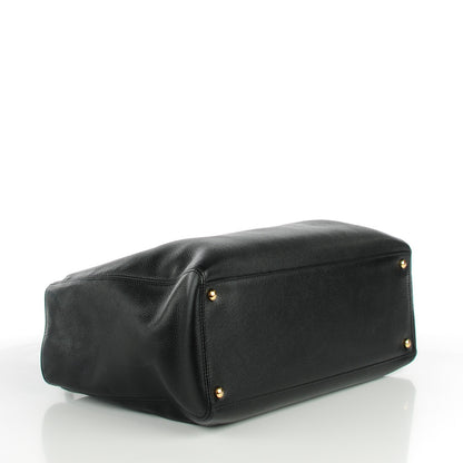 Chanel Calfskin Cerf Executive Shopper Tote Black 4 of 7