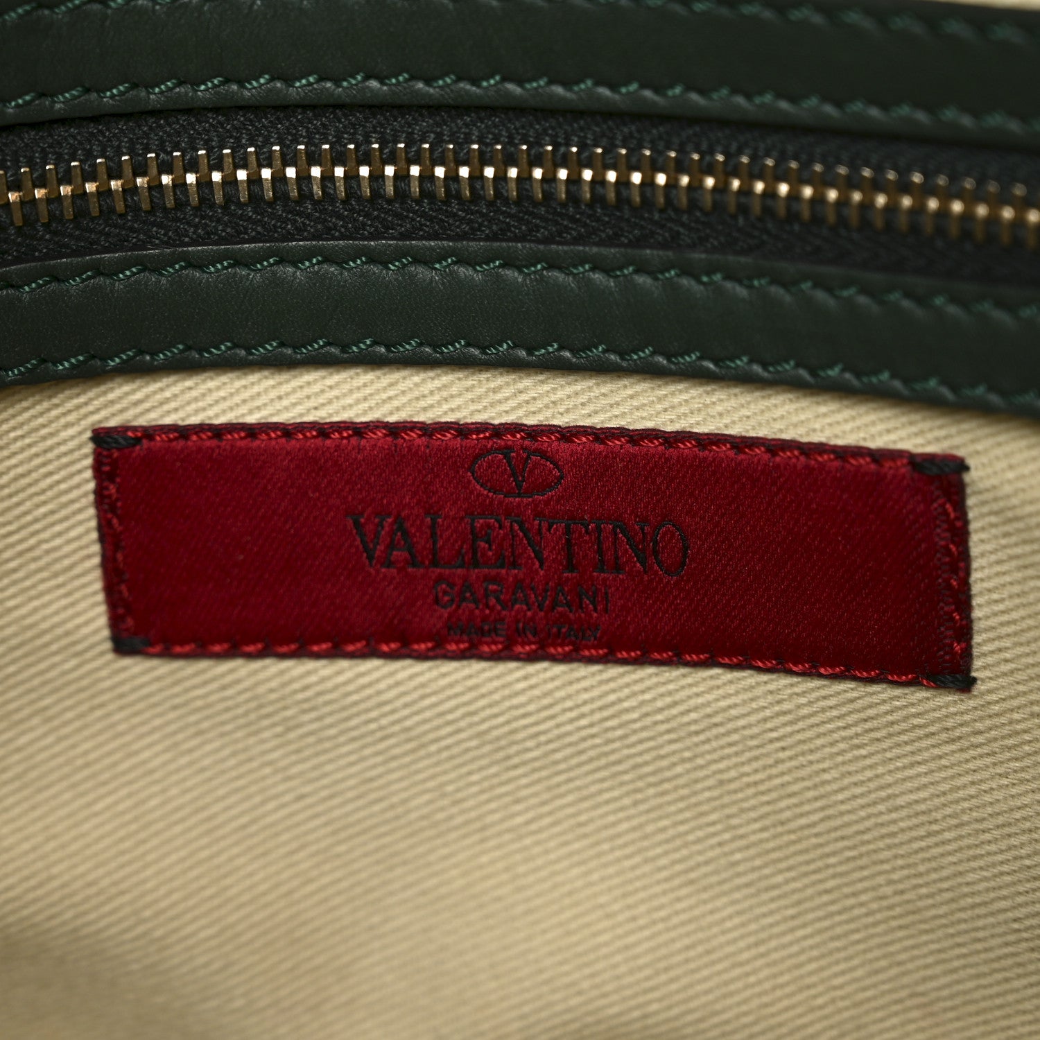Valentino Garavani Vitello Small Rockstud Double Handle Tote Smeraldo 6 of 9