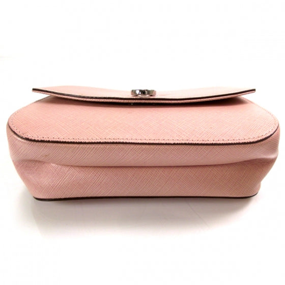 FASHIONPHILE SALVATOREFERRAGAMOCalfskinEmbossedShoulderBagPink 5 of 8