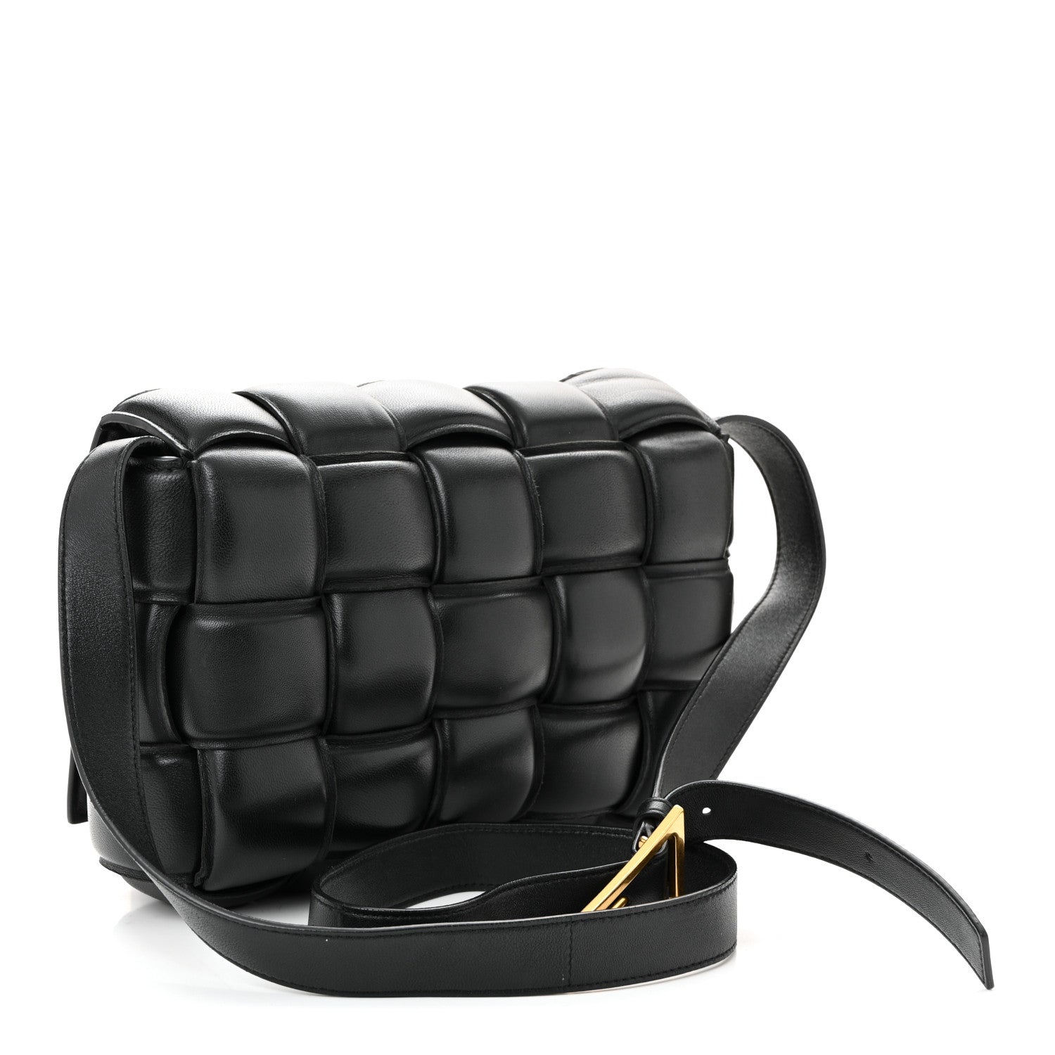 Bottega Veneta Nappa Maxi Intreccio Padded Cassette Crossbody Bag Black 3 of 10
