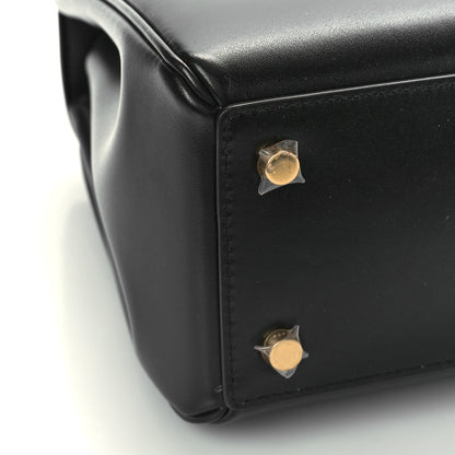 Celine Satinated Calfskin Small 16 Top Handle Bag Black 7 of 8