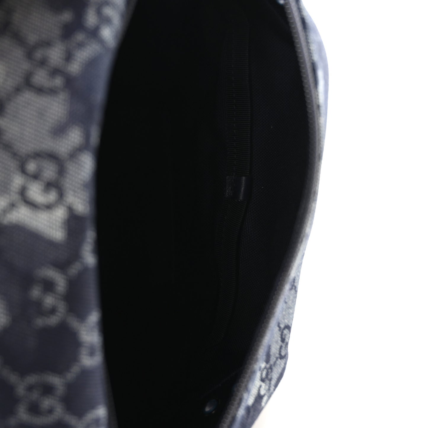 Denim GG Monogram Camouflage Belt Bag Blue