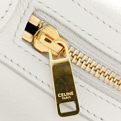 Celine Supple Calfskin Cuir Triomphe Heloise Shoulder Bag Light Stone 12 of 12