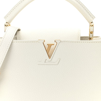 Louis Vuitton Taurillon Capucines BB Blanc Casse 6 of 9