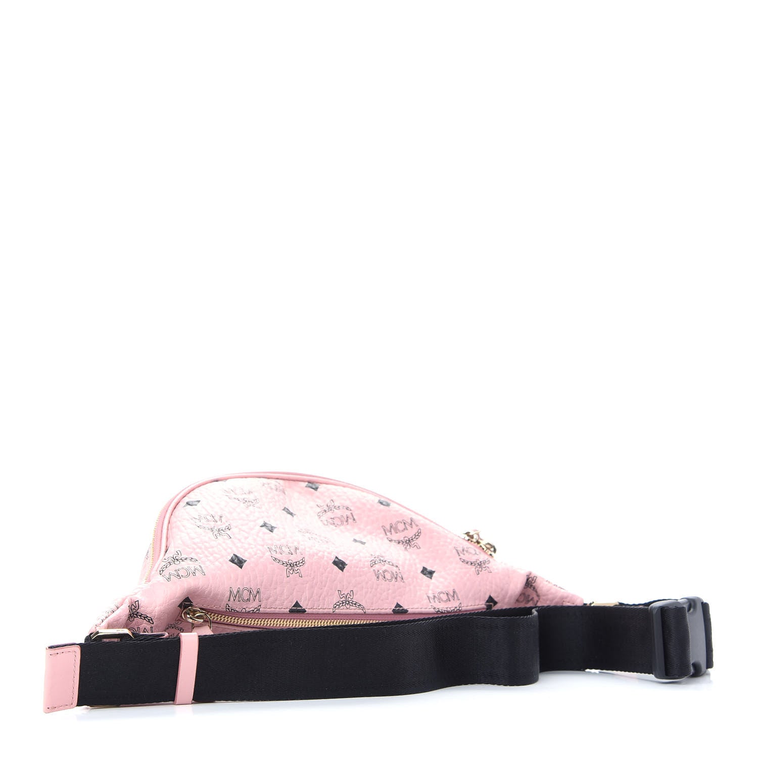 MCM Visetos Small Fusten Belt Bag Powder Pink 3 of 9