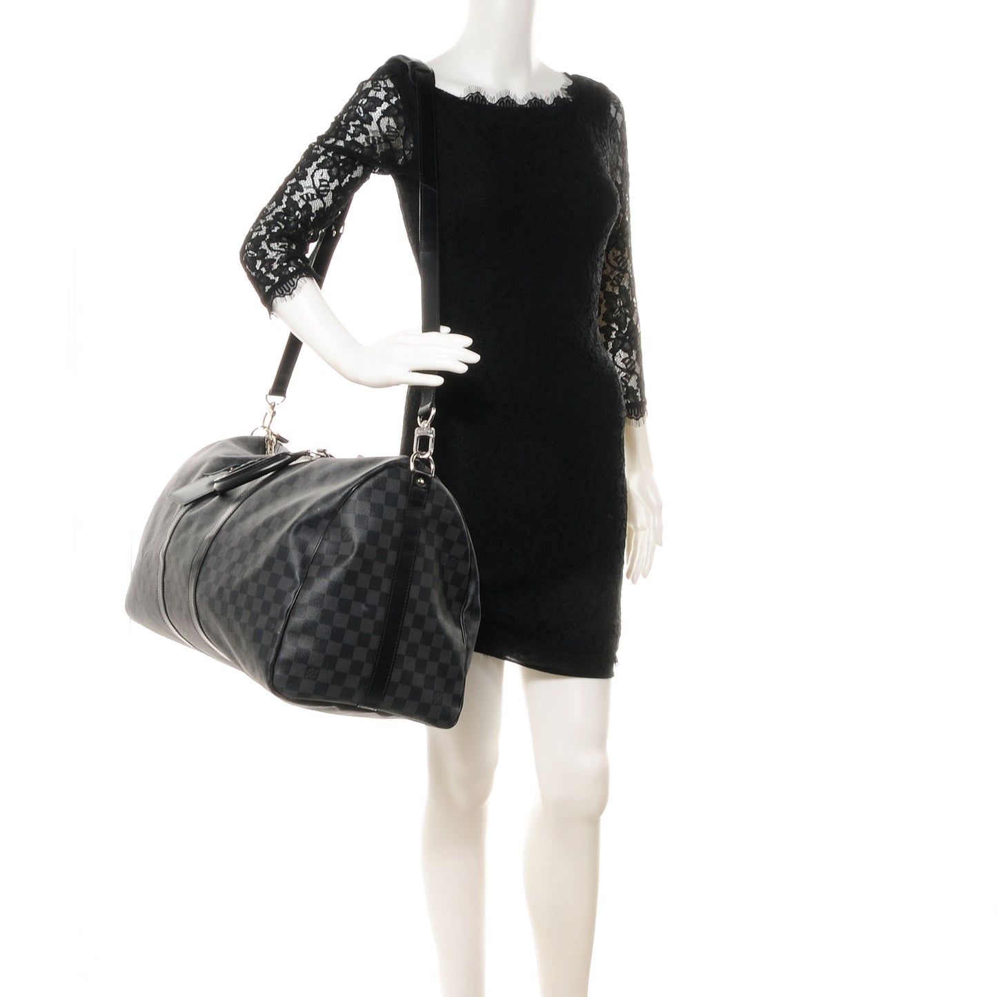 Damier Graphite Keepall Bandouliere 55