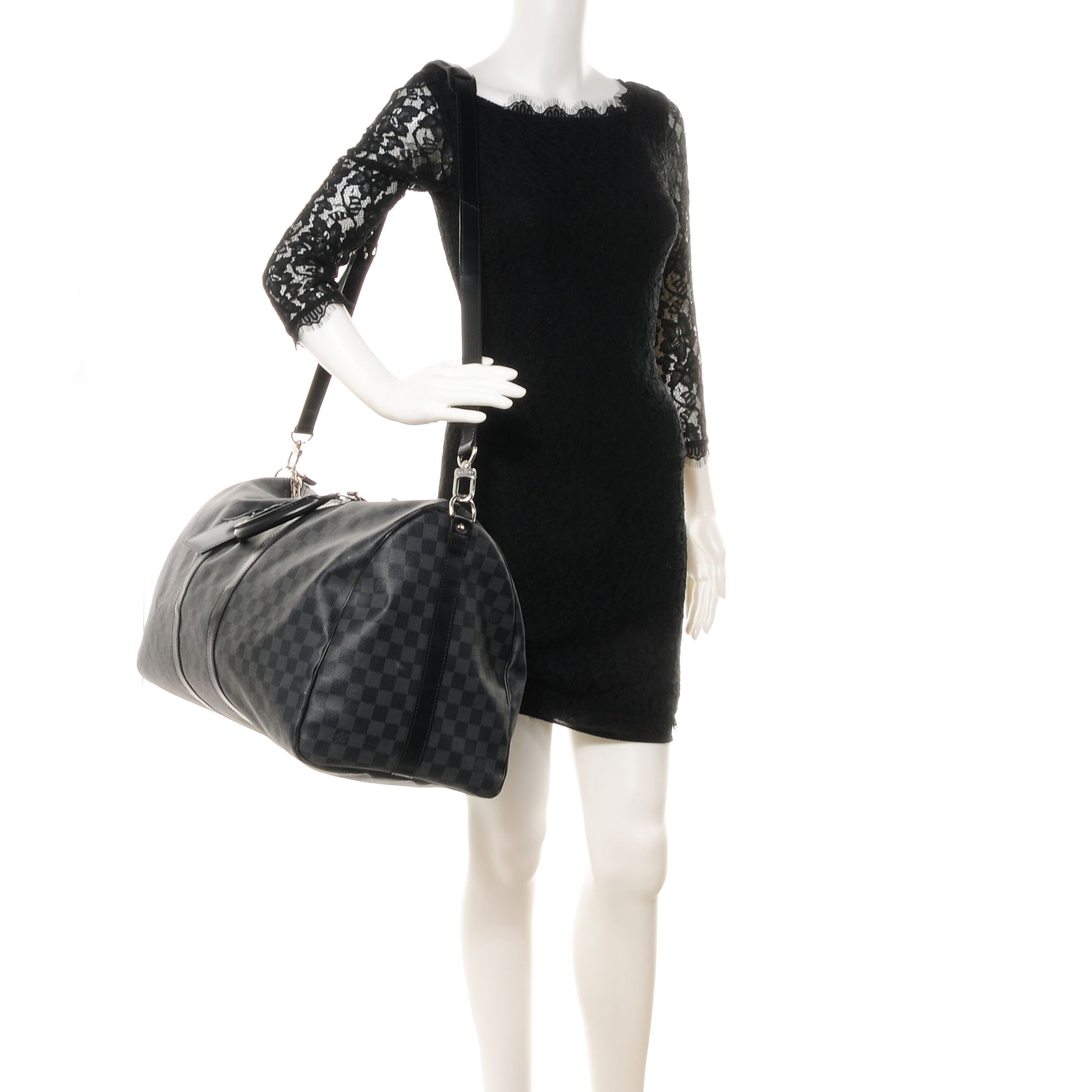 Louis Vuitton Damier Graphite Keepall Bandouliere 55 2 of 8