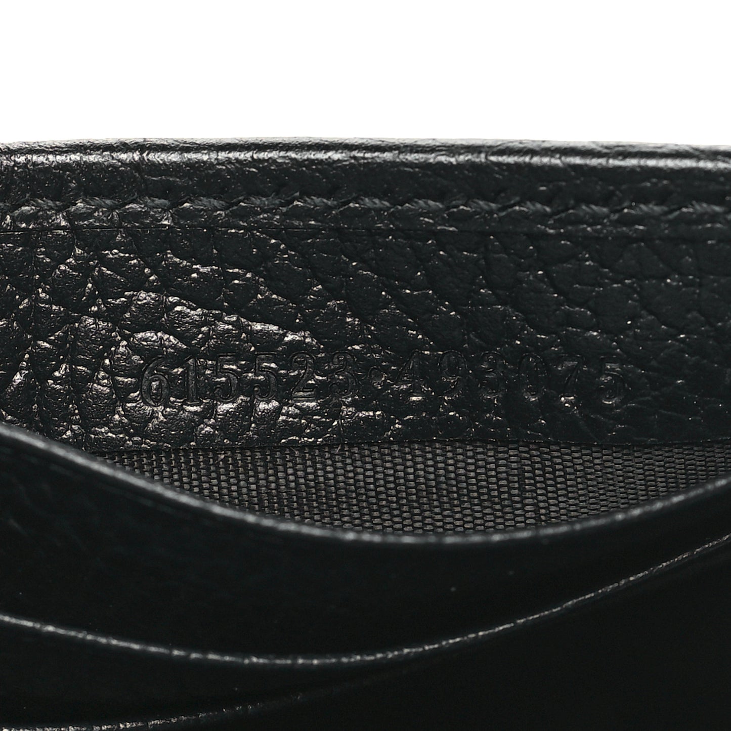 Dollar Calfskin Interlocking G Chain Wallet Black