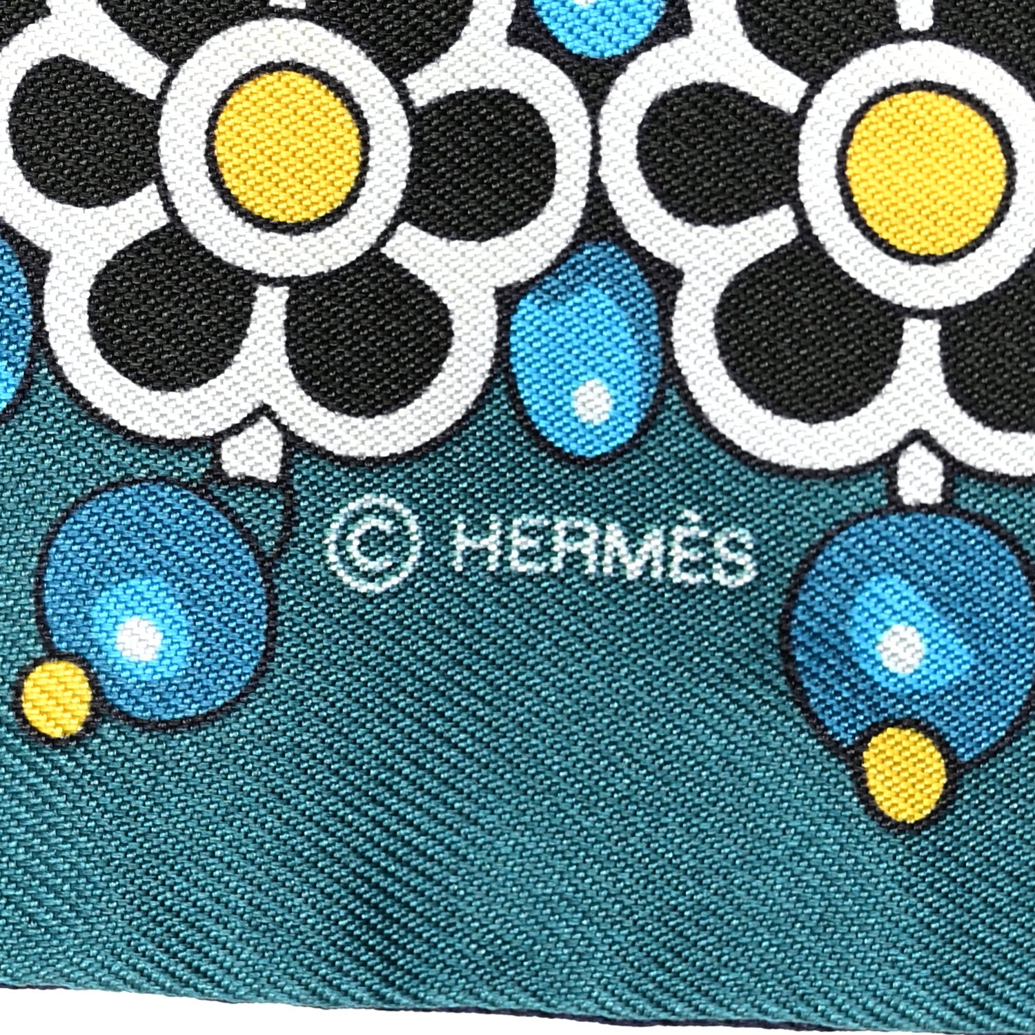 Hermes Silk Parures Des Maharajas Twilly Marine Cannard Jaune 4 of 5