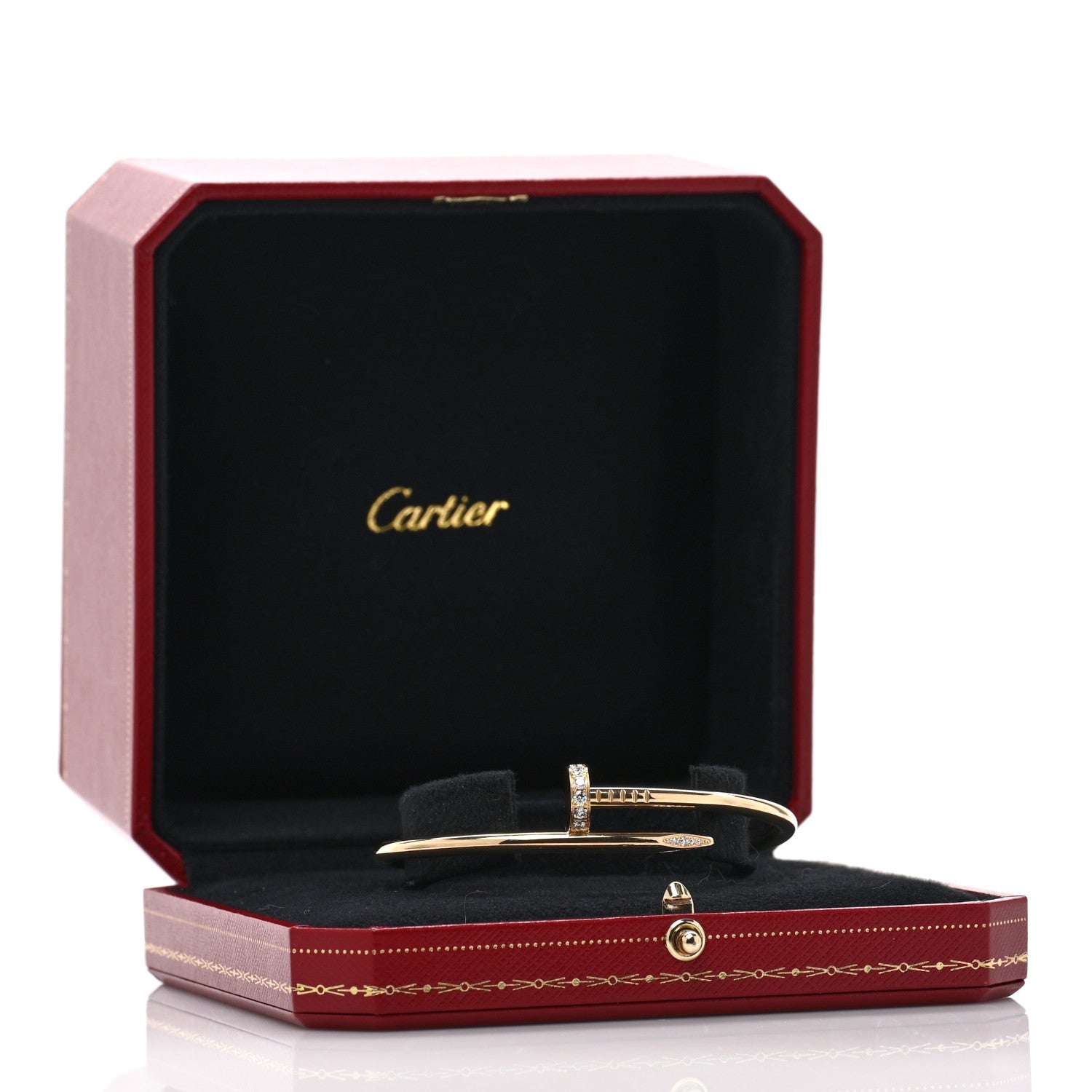 Cartier 18K Yellow Gold Diamond Juste Un Clou Bracelet 18 5 of 5