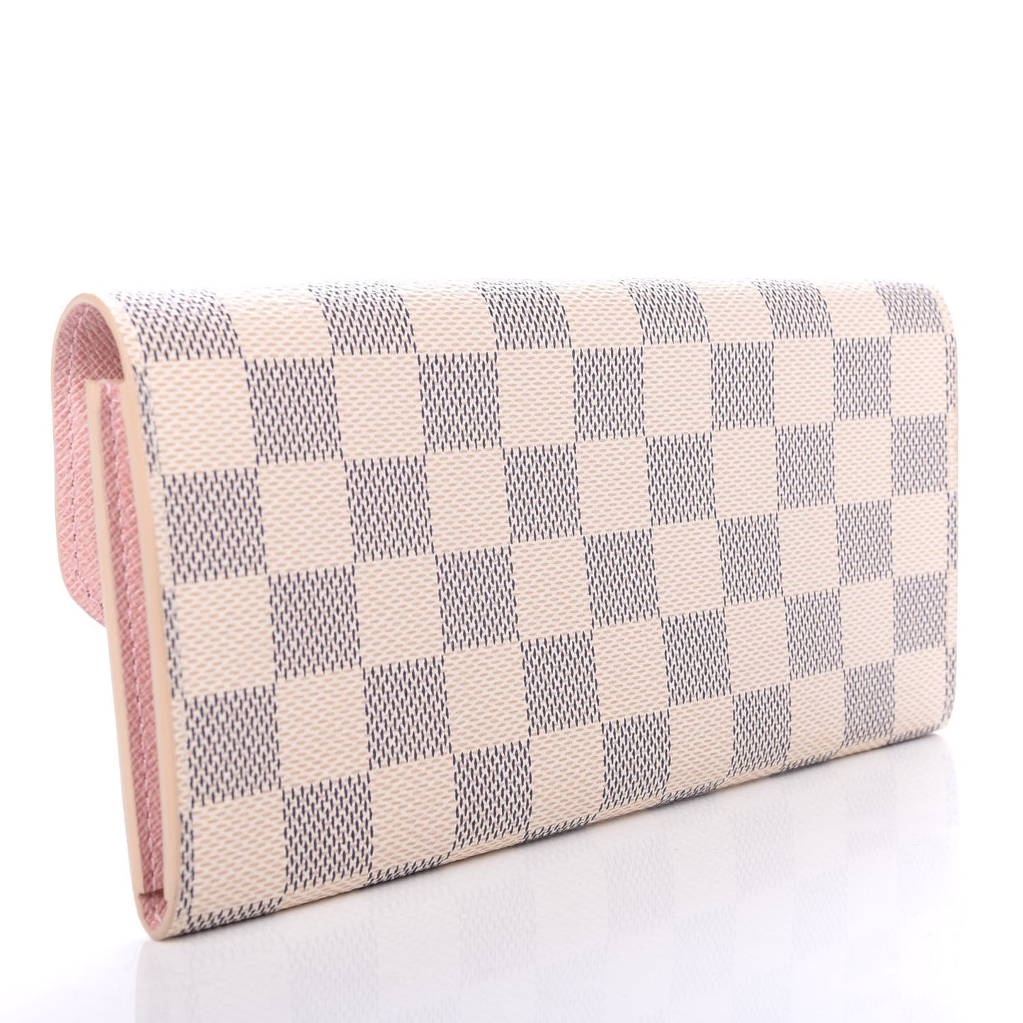 Damier Azur Emilie Wallet Rose Ballerine