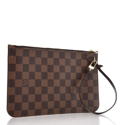 Louis Vuitton Damier Ebene Neverfull MM GM Pochette 3 of 8