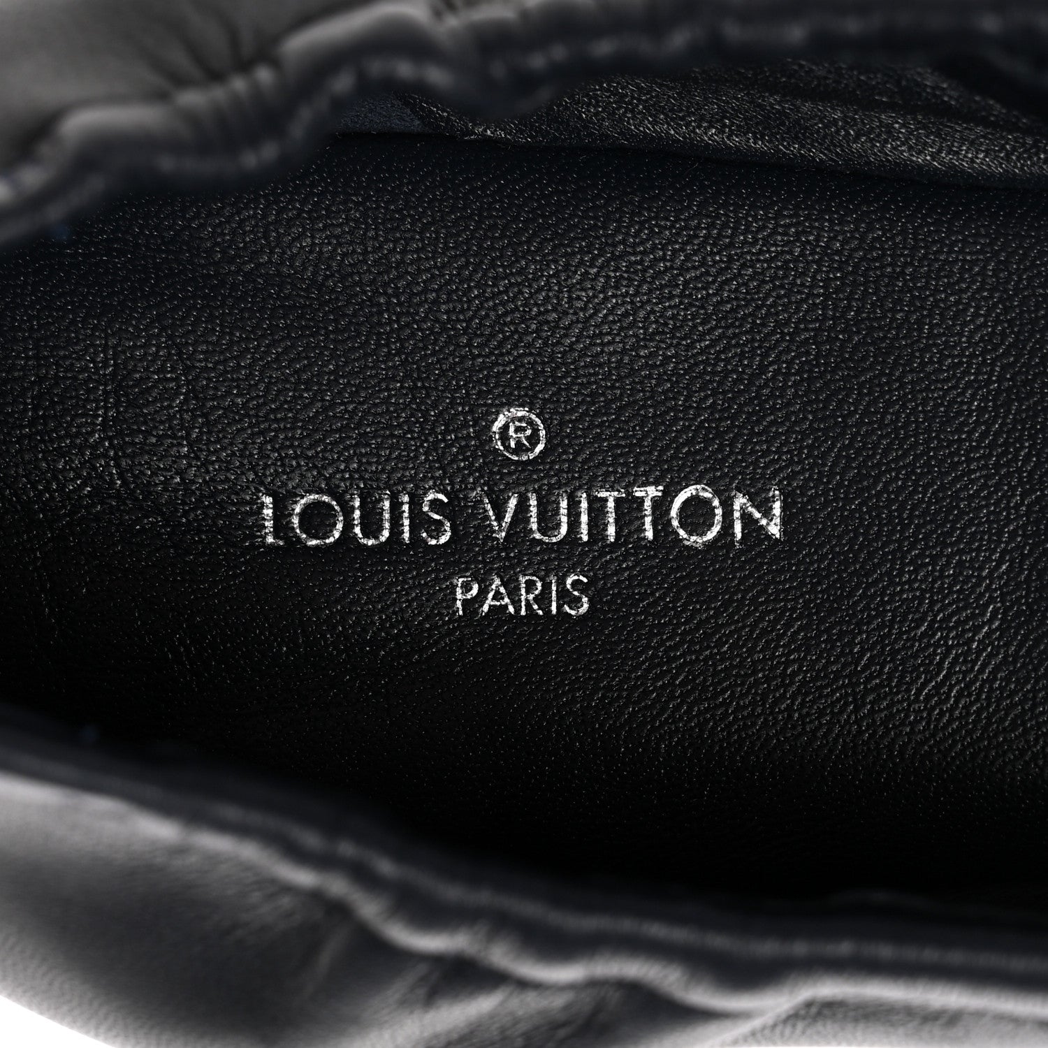 Louis Vuitton Snakeskin Nappa Elba Ballet Flats 37.5 Navy 8 of 14
