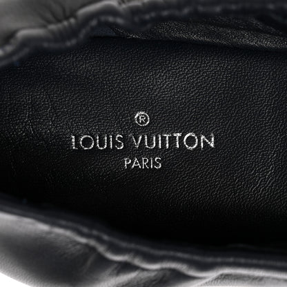 Louis Vuitton Snakeskin Nappa Elba Ballet Flats 37.5 Navy 8 of 14