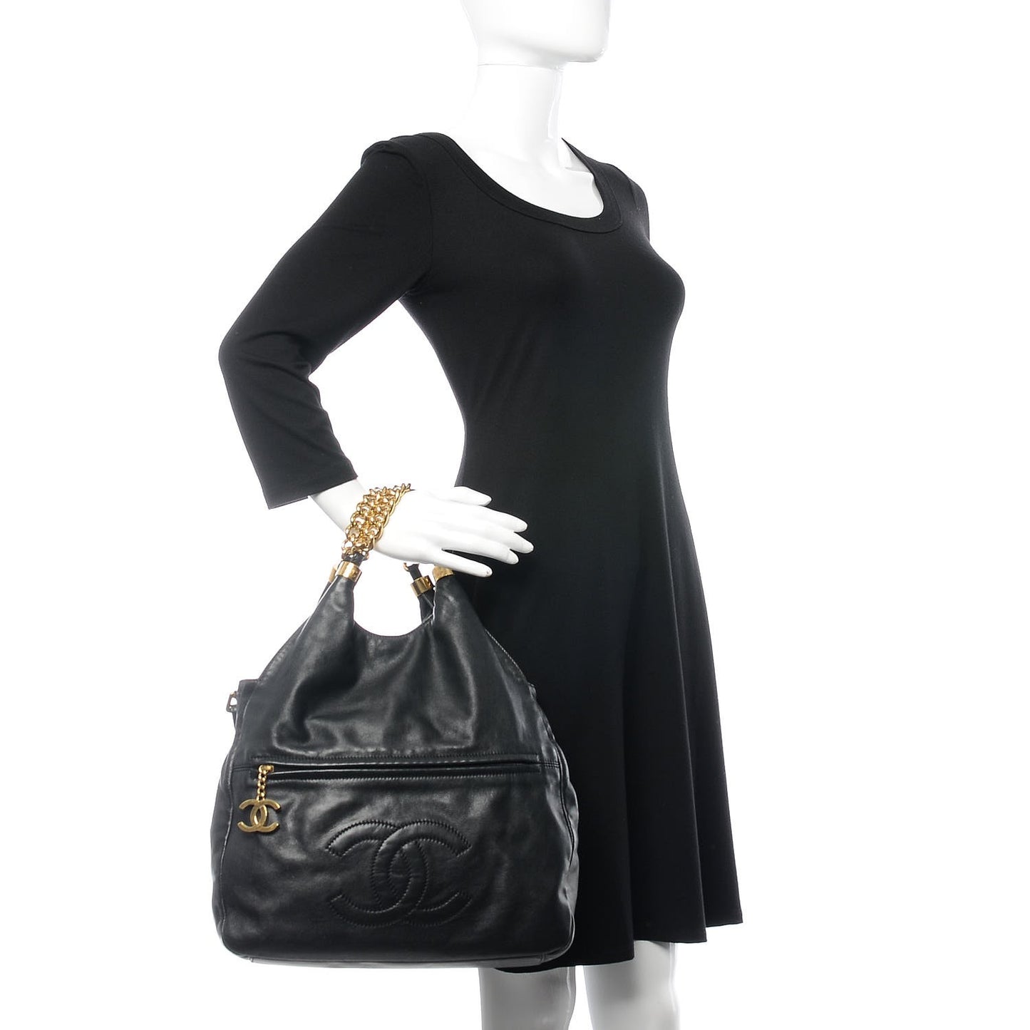 Calfskin Medium Rodeo Drive Tote Black