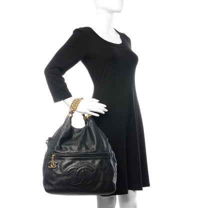 Chanel Calfskin Medium Rodeo Drive Tote Black 2 of 8