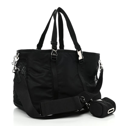 Prada Tessuto Nylon Saffiano Pet Bag Black 3 of 5