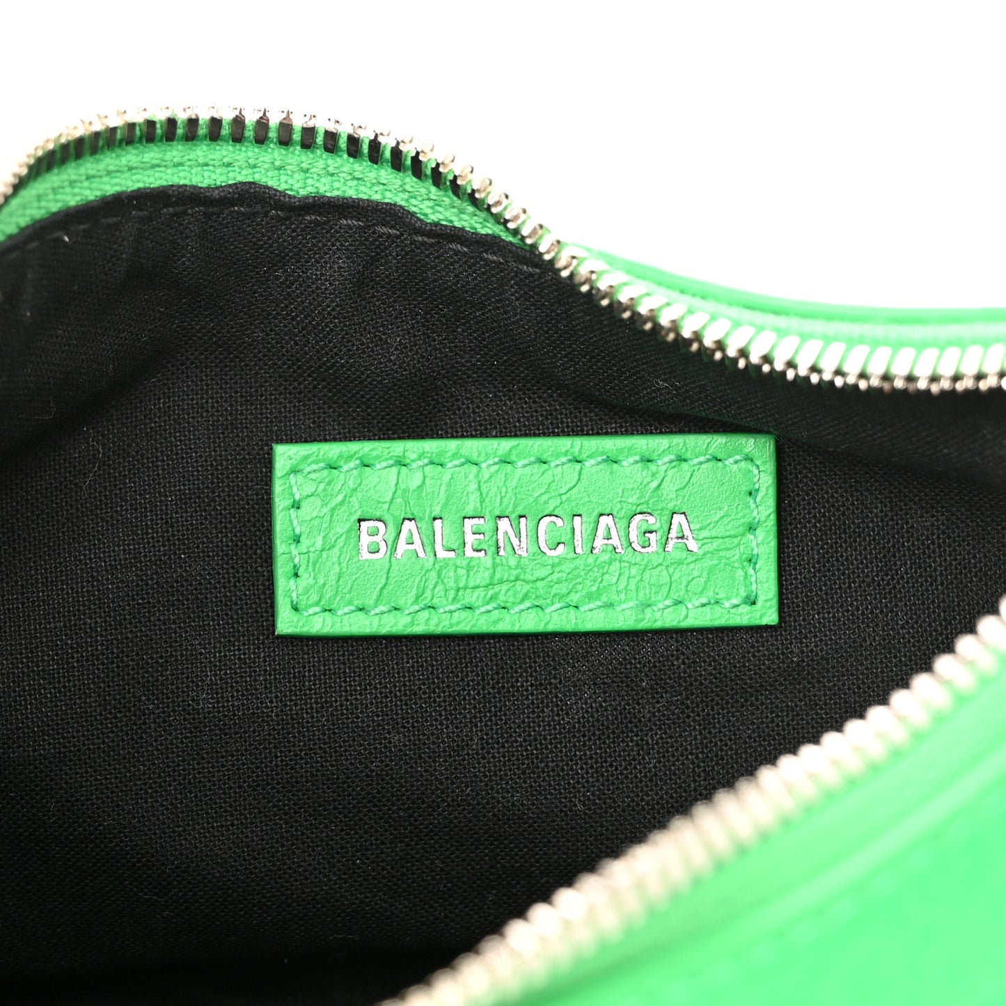 Agneau Arena Le Cagole Shoulder Bag XS Vivid Green