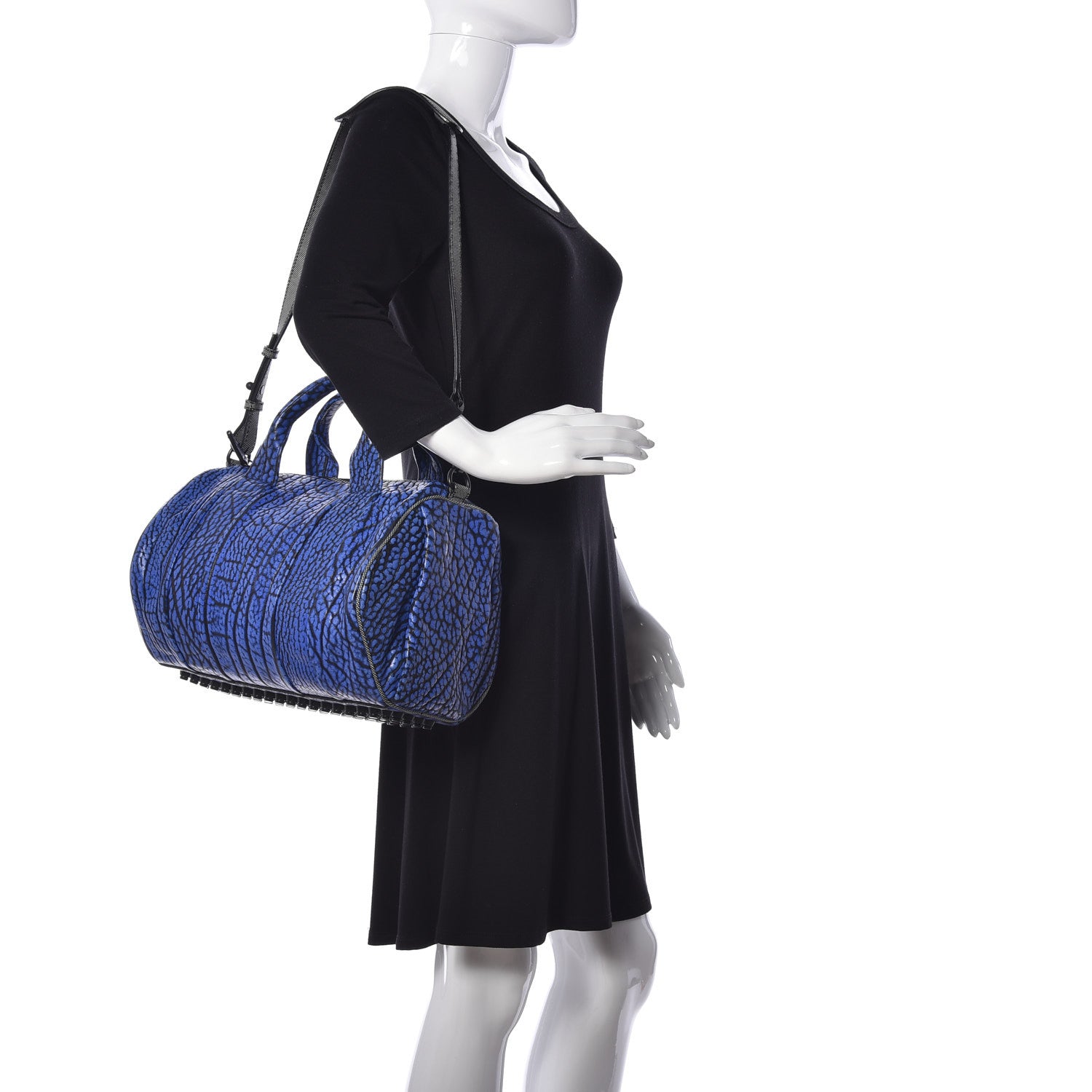 Alexander Wang Pebbled Lambskin Rocco Sling Contrast Tip Nile Blue 2 of 9