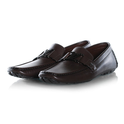 Louis Vuitton Leather Monte Carlo Loafers Cacao Brown 11 2 of 8