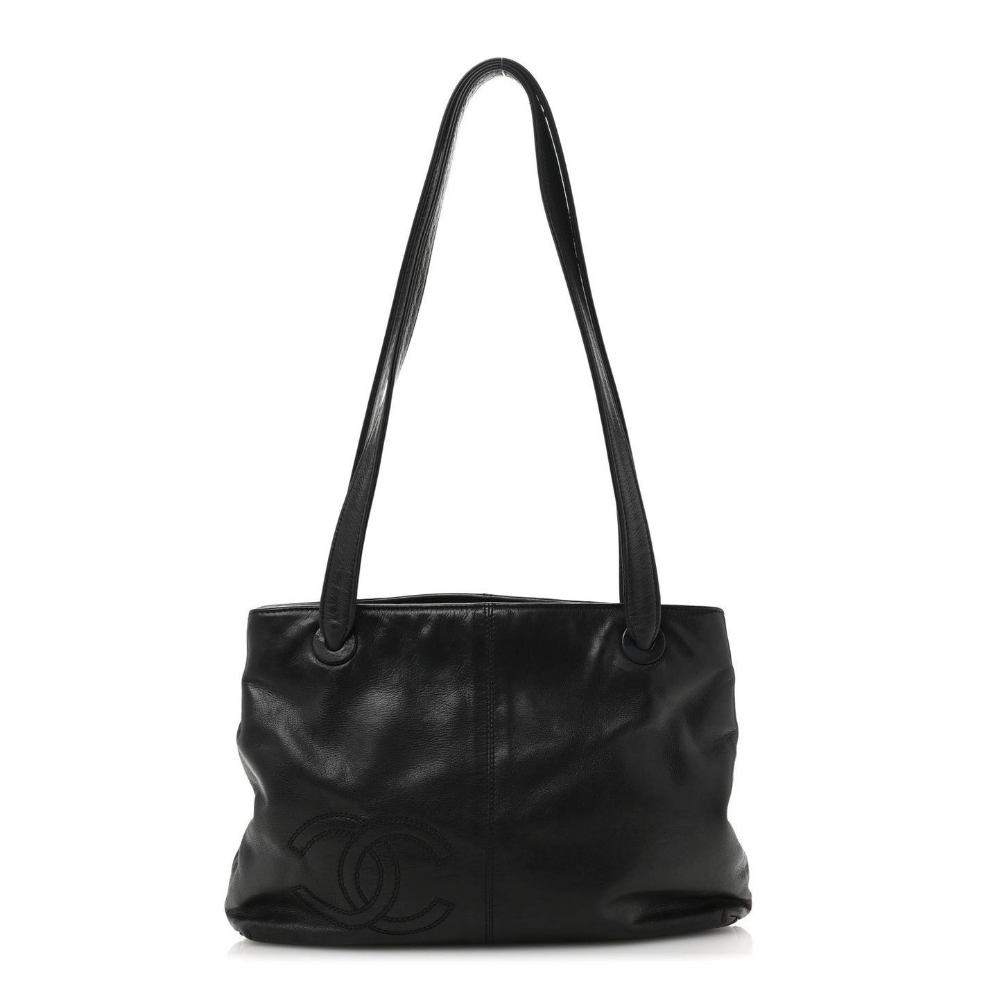 Lambskin CC Shoulder Bag Black