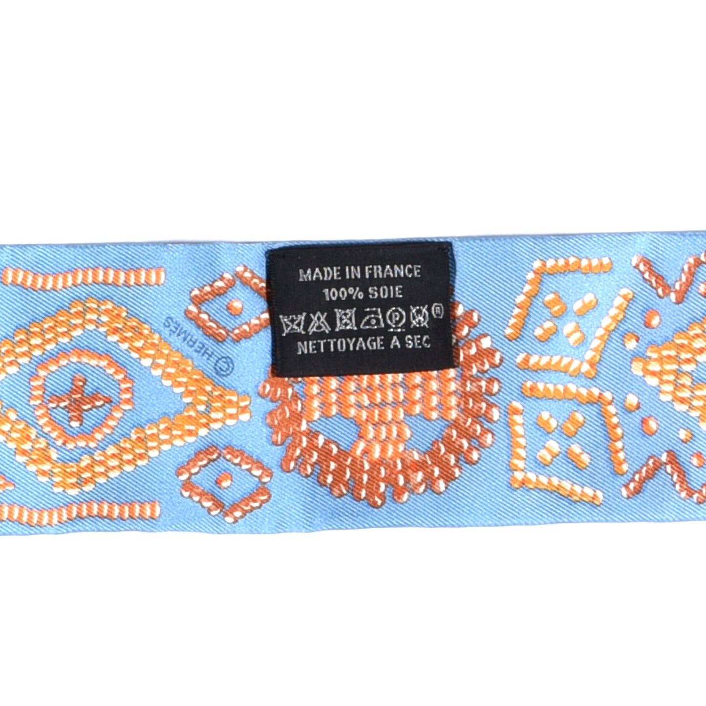 Silk Kelly En Perles Twilly Bleu Azur Orange