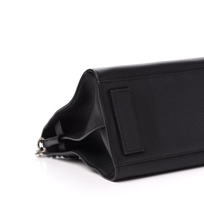 Saint Laurent Grained Calfskin Small Supple Sac De Jour Duffle Black 9 of 11