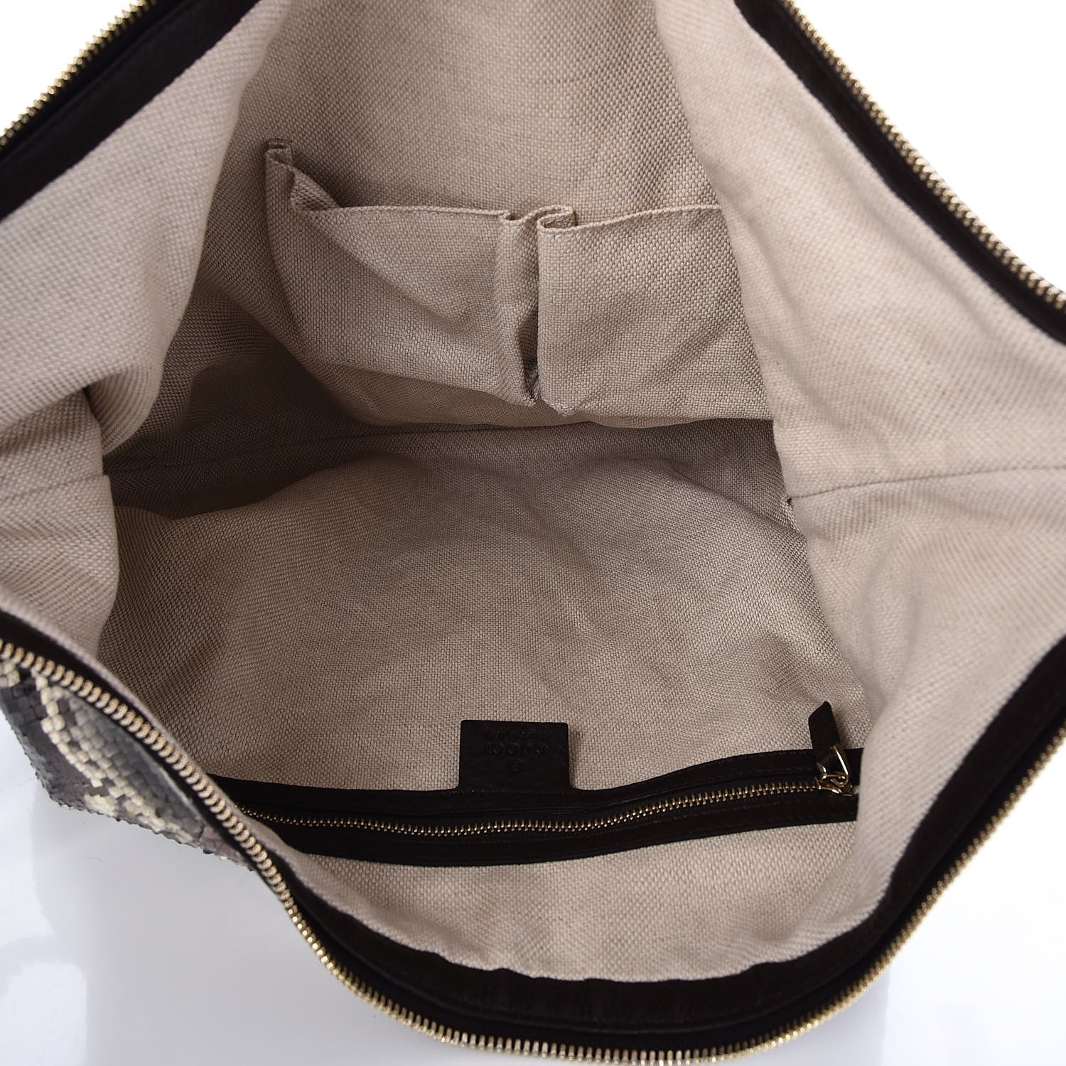 Gucci Python Medium Soho Chain Hobo Beige 5 of 7