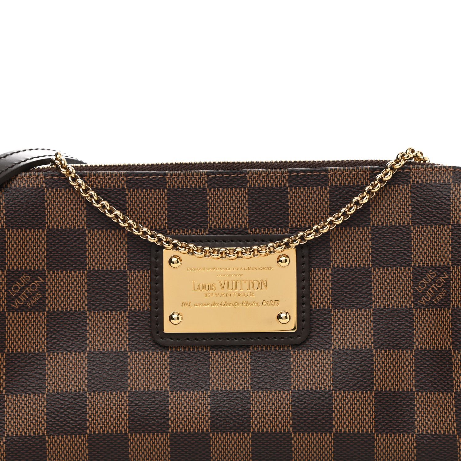 Louis Vuitton Damier Ebene Eva Clutch 8 of 10