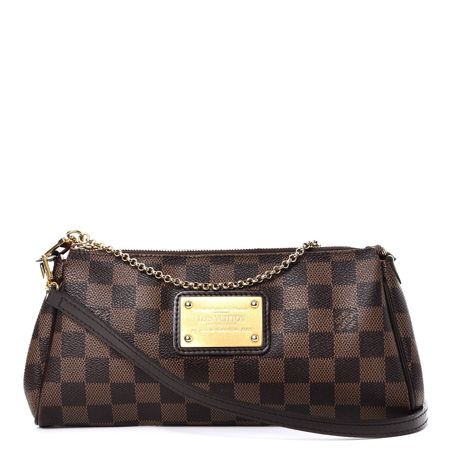 Louis Vuitton Damier Ebene Eva Clutch 1 of 8