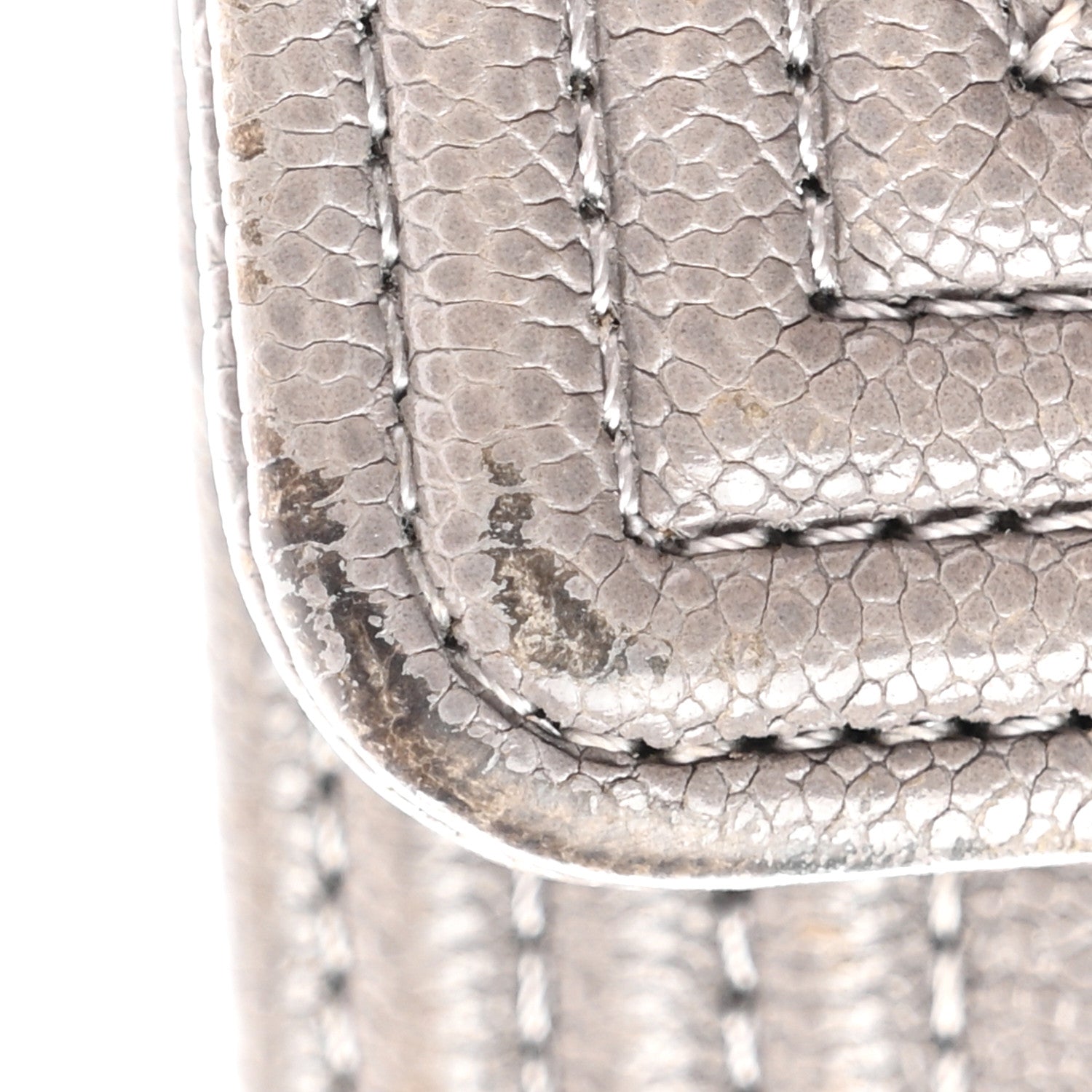 Chanel Caviar Quilted Medium Boy Flap Wallet Grey 11 of 11