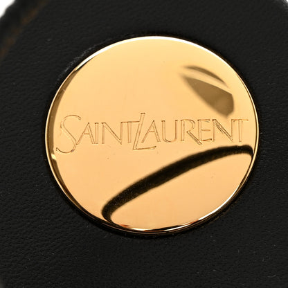 Saint Laurent Smooth Calfskin Cassandra Monogram Sandals 40 Black 7 of 9