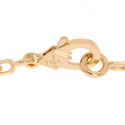 Van Cleef & Arpels 18K Yellow Gold 5 Motifs Guilloche Vintage Alhambra Bracelet 4 of 7