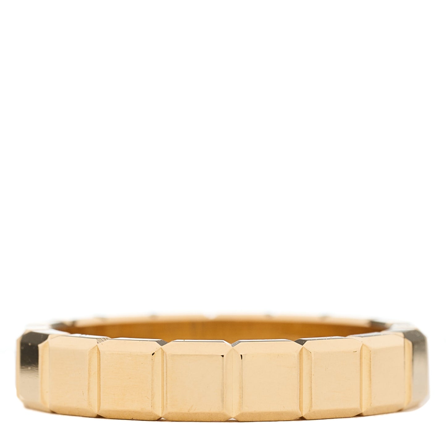 18K Yellow Gold Ice Cube Band Ring 54 7