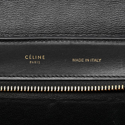 Celine Bullhide Calfskin Grained Nubuck Medium Tri-Color Trapeze Sea 6 of 16